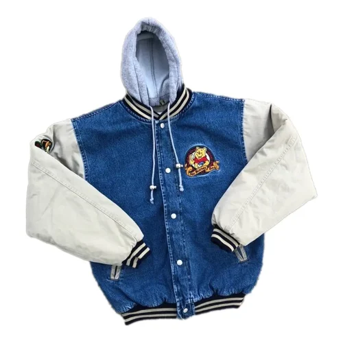 90s xxxtentacion winnie the pooh varsity jacket