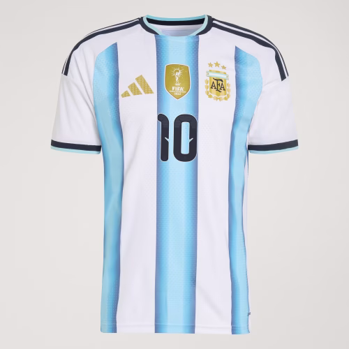 Argentina 26 Home Messi Jersey