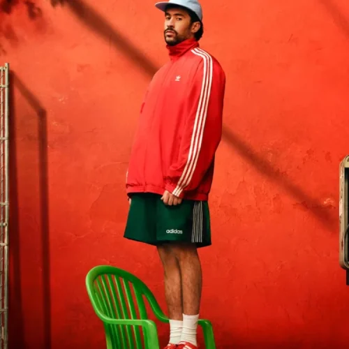 Bad-Bunny-Adidas-Red-Jacket