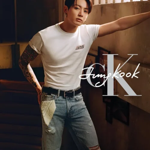 Calvin-Klein-Jungkook-Logo-White-T-Shirt