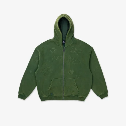 Minecraft-Sketch-Green-Hoodie