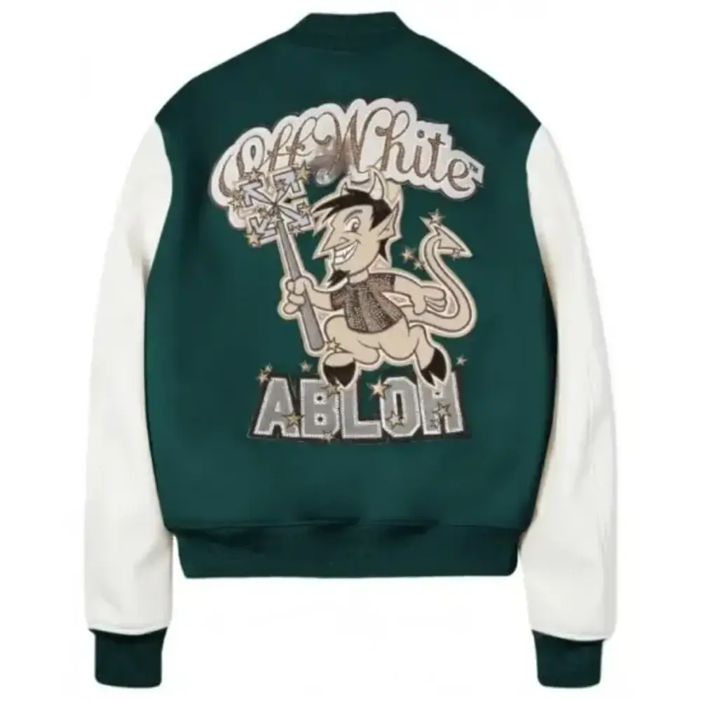ac milan off white varsity bomber jacket 1 ac milan off white varsity bomber jacket
