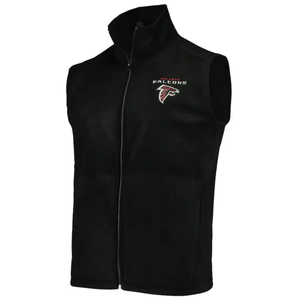 atlanta falcons black houston fleece vest 1 atlanta falcons black houston fleece vest