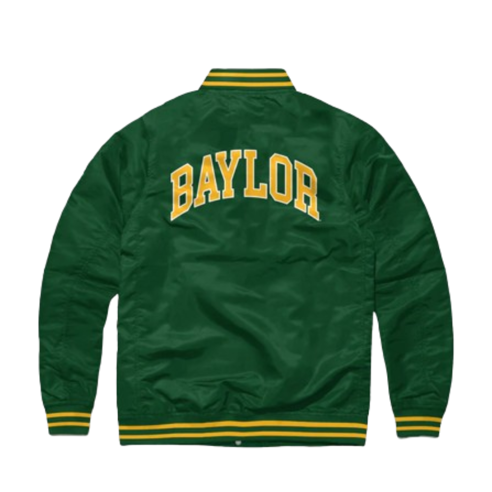 baylor bears satin varsity jacket 2 baylor bears satin varsity jacket