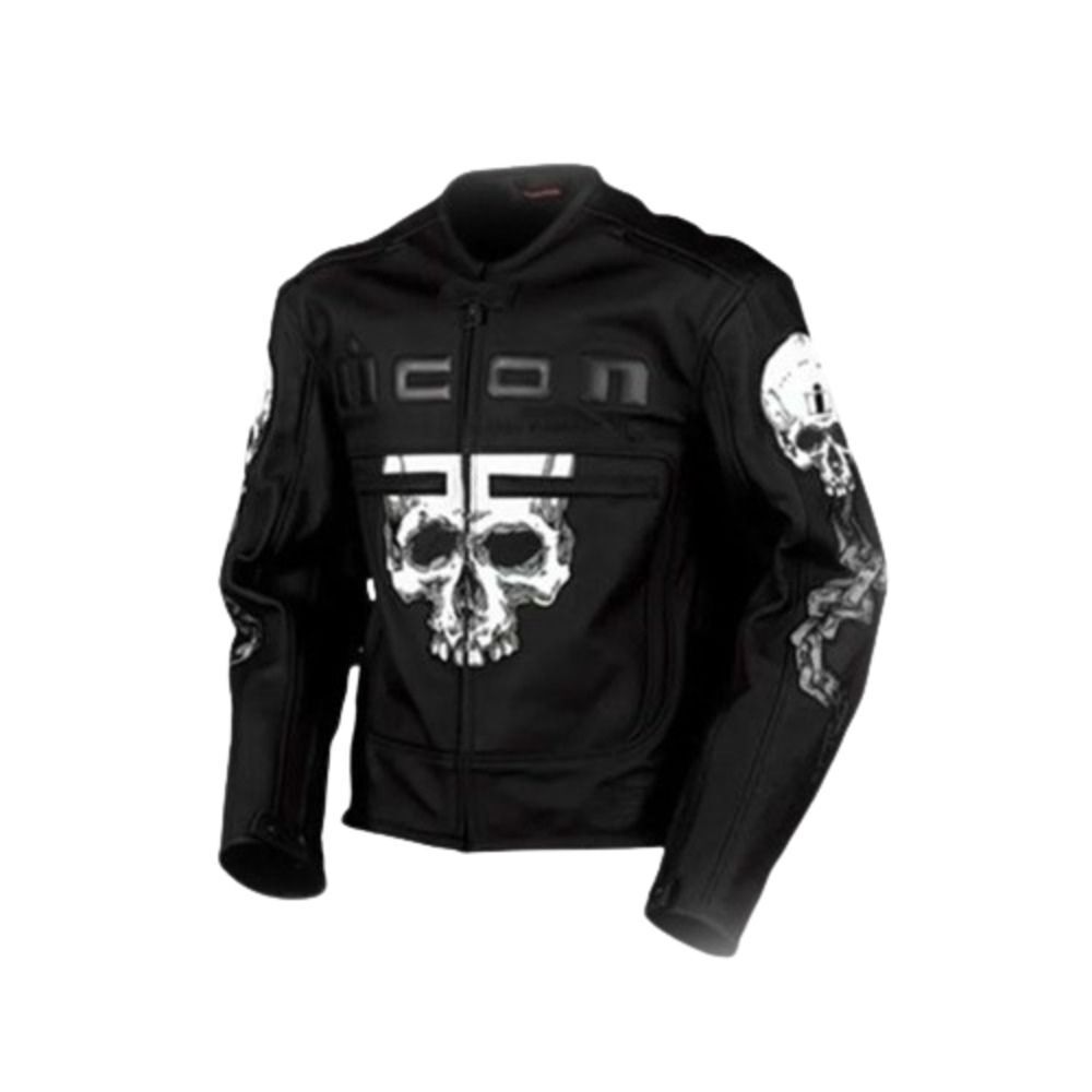 Icon Motorhead Skull Black Leather Jacket | IJ