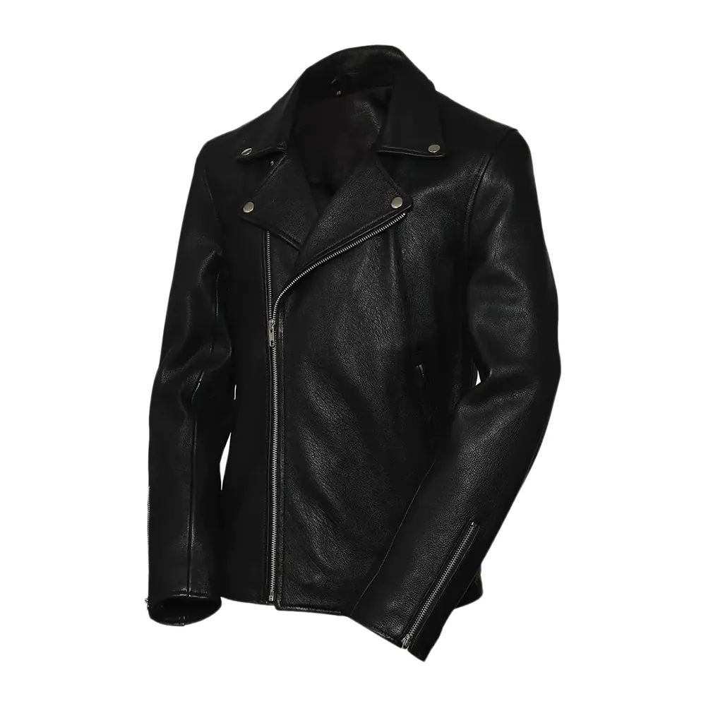 mens noah black leather biker jacket 000 2 men's noah black leather biker jacket
