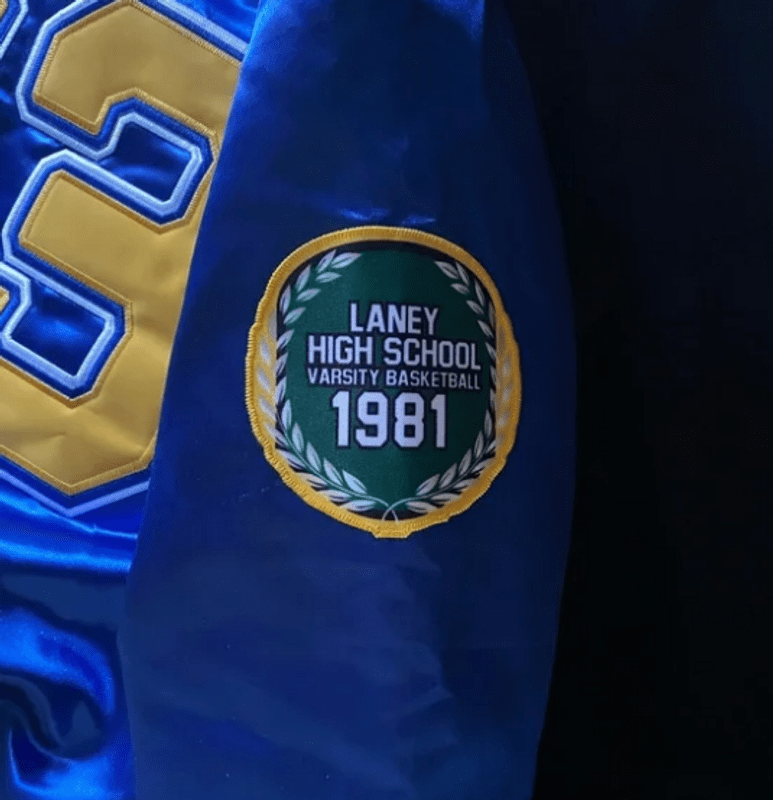 michael jordan laney high school satin jacket 10 michael jordan laney high school satin jacket