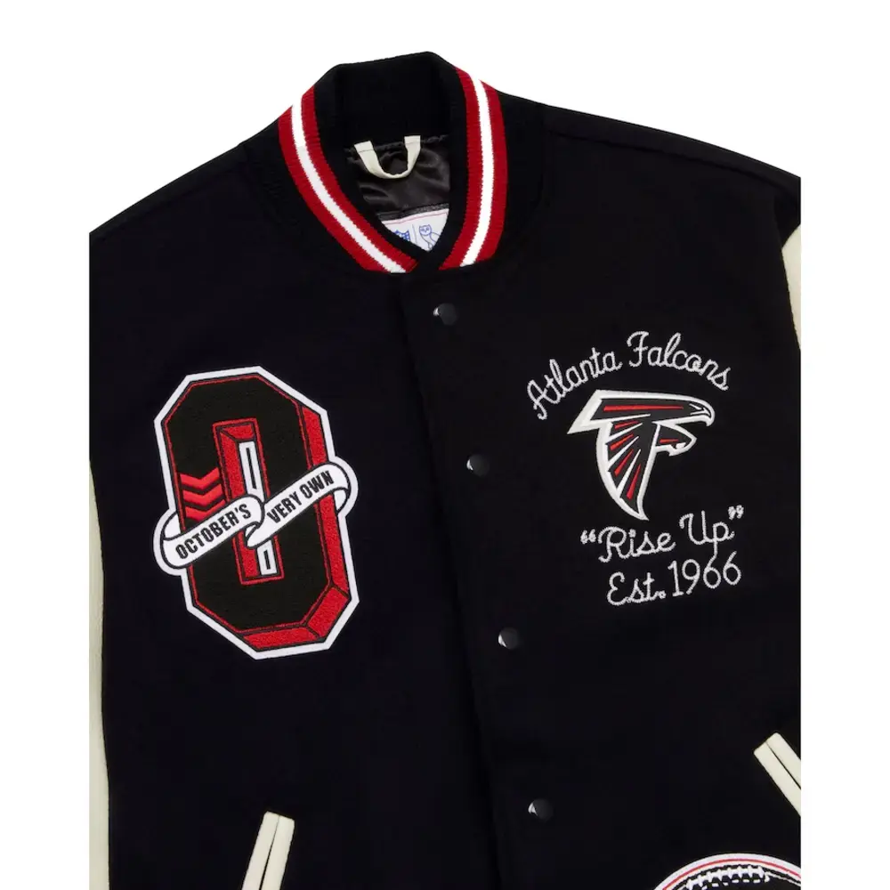 ovo atlanta falcons varsity jacket 3 ovo atlanta falcons varsity jacket