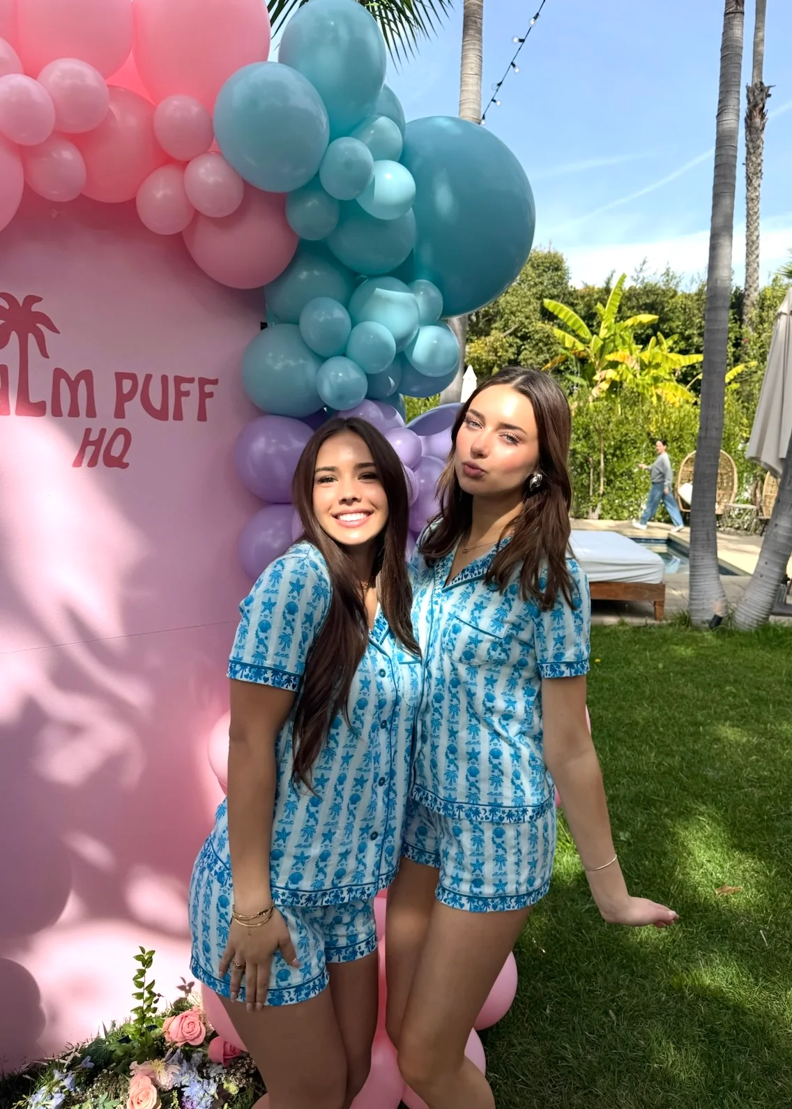 pink palm puff pajamas seabreeze pink palm puff pajamas in seabreeze