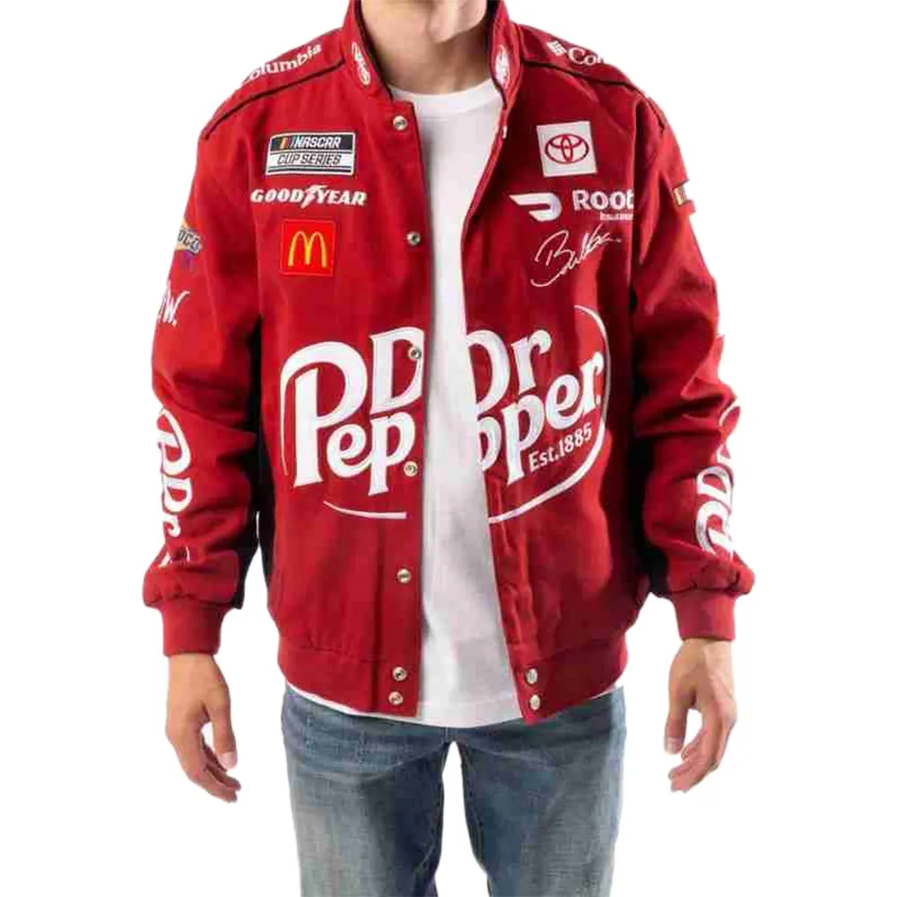 red cotton dr pepper racing jacket 0 2 red cotton dr. pepper racing jacket