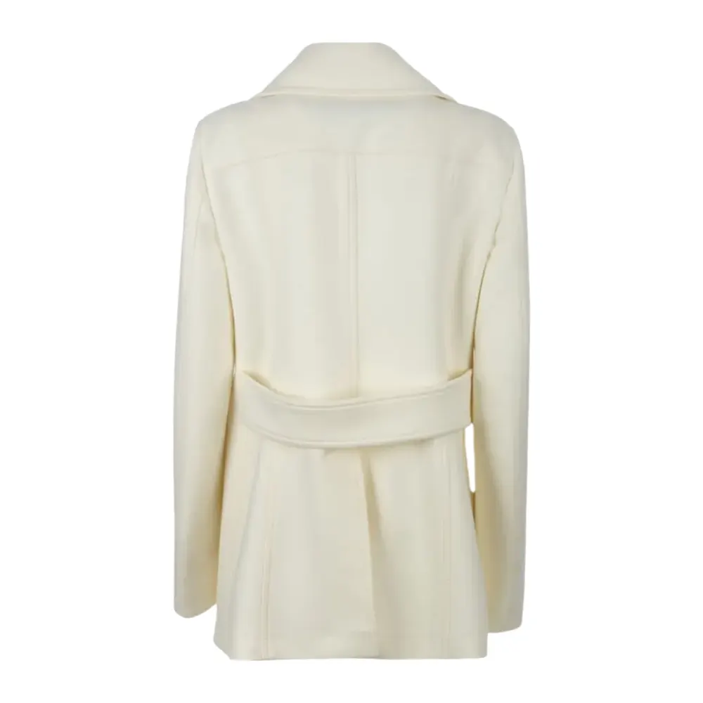 regular plain ivory pea coat 000 1 regular plain ivory pea coat
