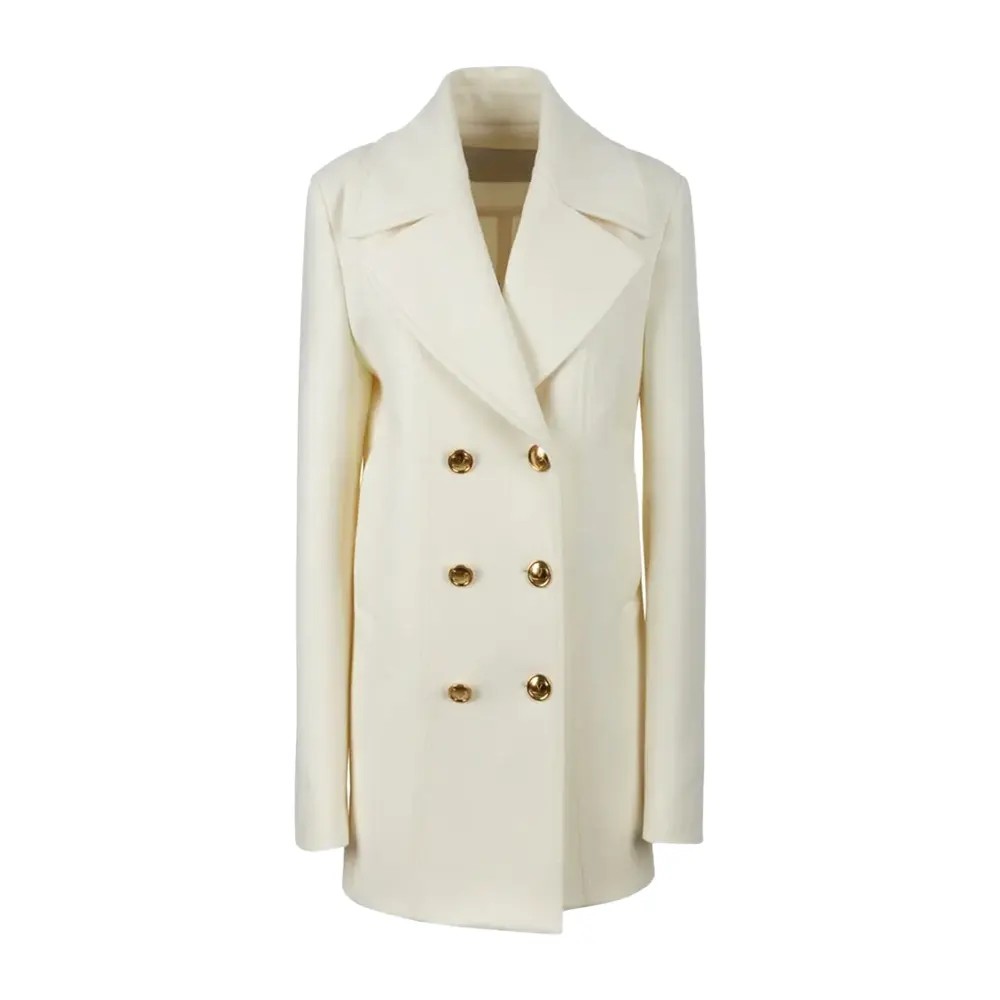 regular plain ivory pea coat 000 2 regular plain ivory pea coat