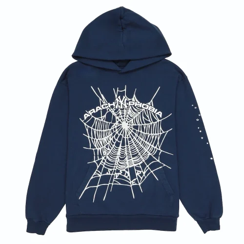 Sp5der Arach NY Phobia Navy Hoodie
