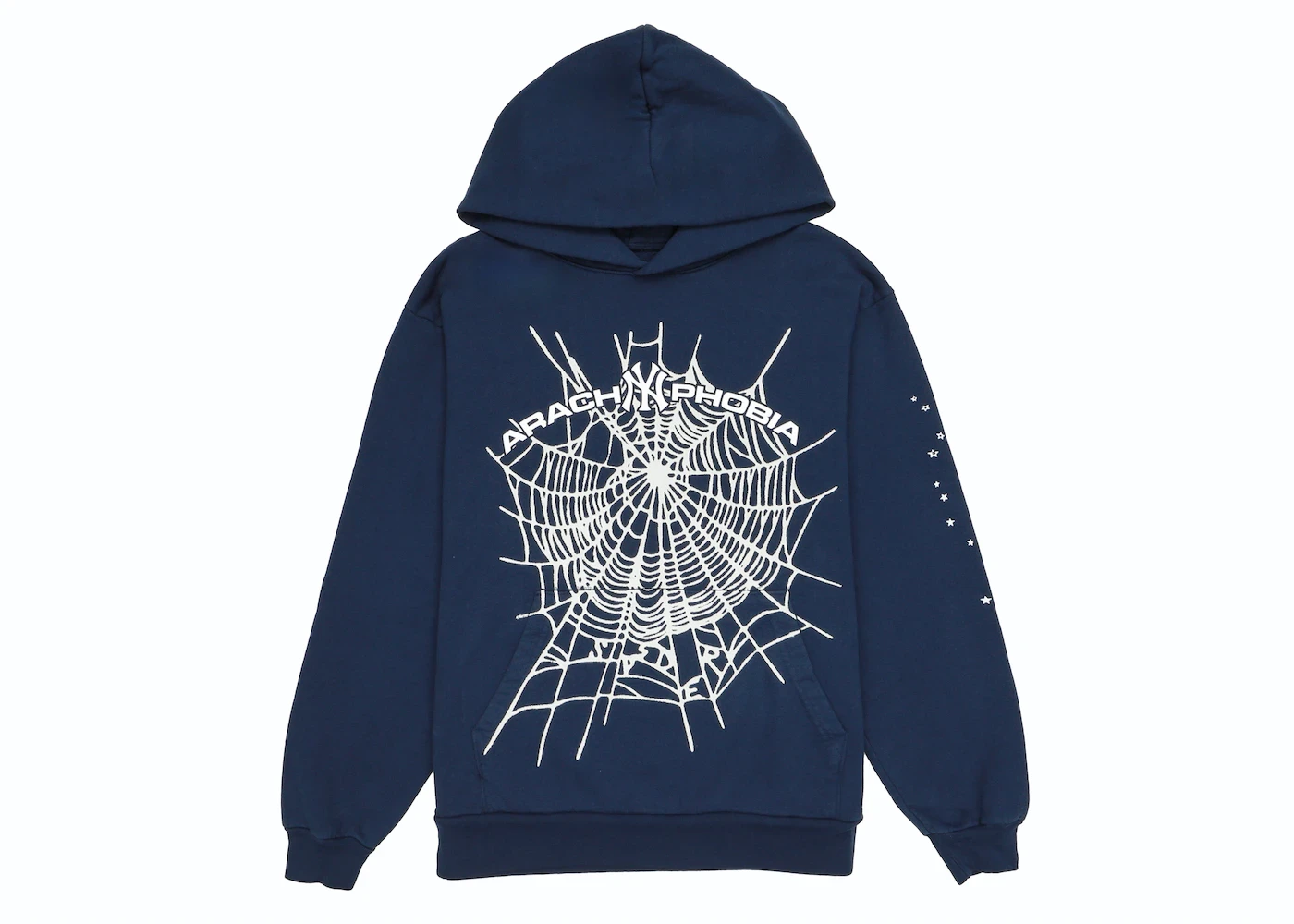 sp5der arach ny phobia hoodie navy Sp5der Arach NY Phobia Navy Hoodie