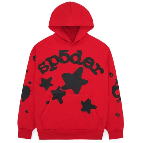 Sp5der Beluga Red Hoodie