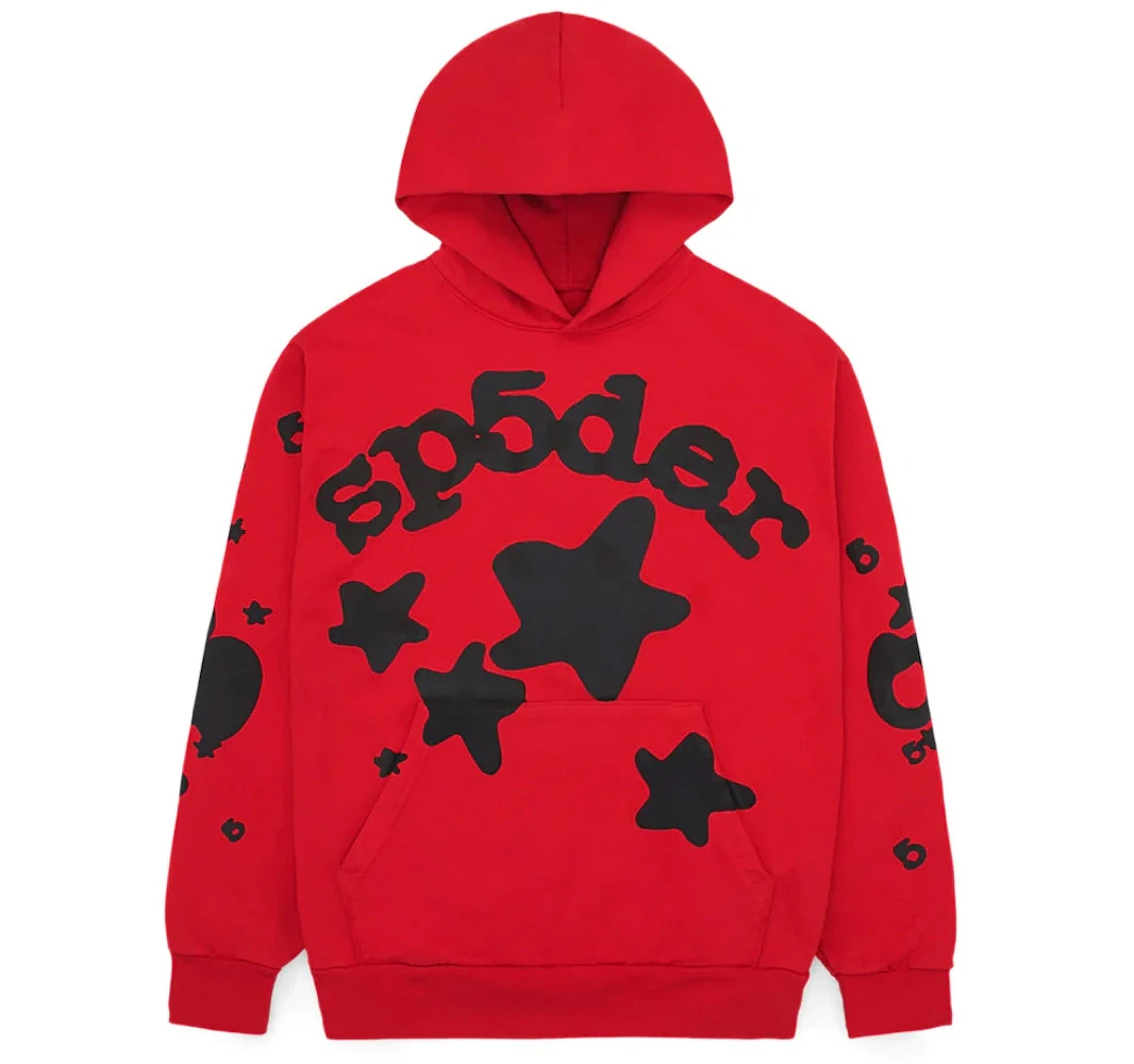 sp5der beluga hoodie red Sp5der Beluga Red Hoodie