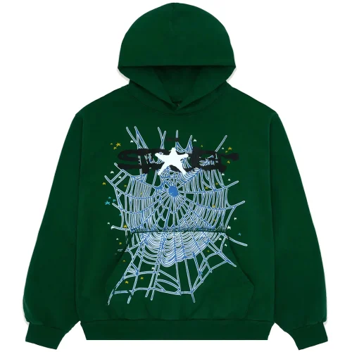 Sp5der Web Hunter Green Hoodie