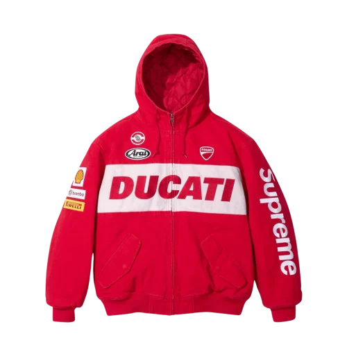 Supreme-x-Ducati-Hooded-Racing-Red-Jacket