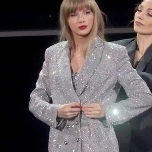 taylor swift eras tour silver blazer