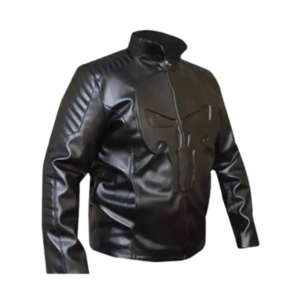 the punisher frank castle leather black jacket 4 the punisher frank castle leather black jacket