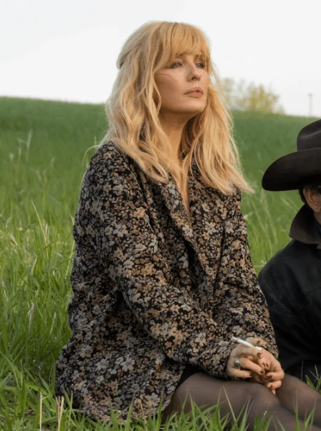 yellowstone beth dutton floral coat Yellowstone Season 5 Beth Dutton Floral Coat